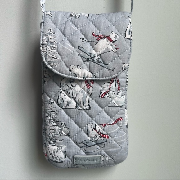 Vera Bradley Carson Cellphone Crossbody in Beary Merry - Picture 1 of 11